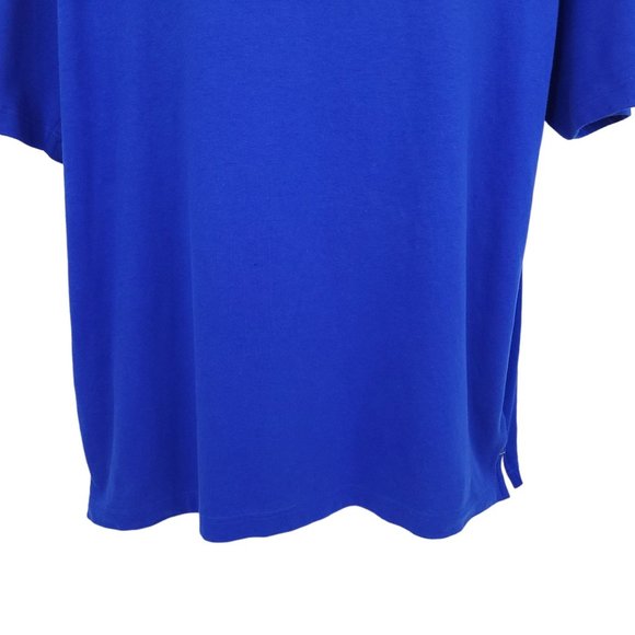 C-Buk Cutter Buck Polo Golf Shirt Mens Size XXL Top Short Sleeve Blue Gold - Picture 4 of 12